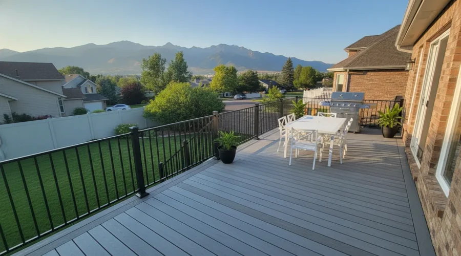 Composite deck designed for long-term Utah outdoor living